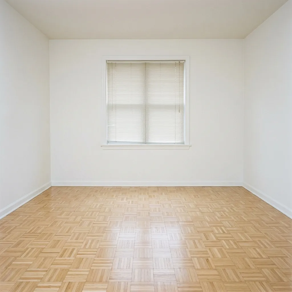 Besenrein geräumte Wohnung nach der Entrümpelung
